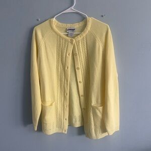 Lemon Cardigan Sweater